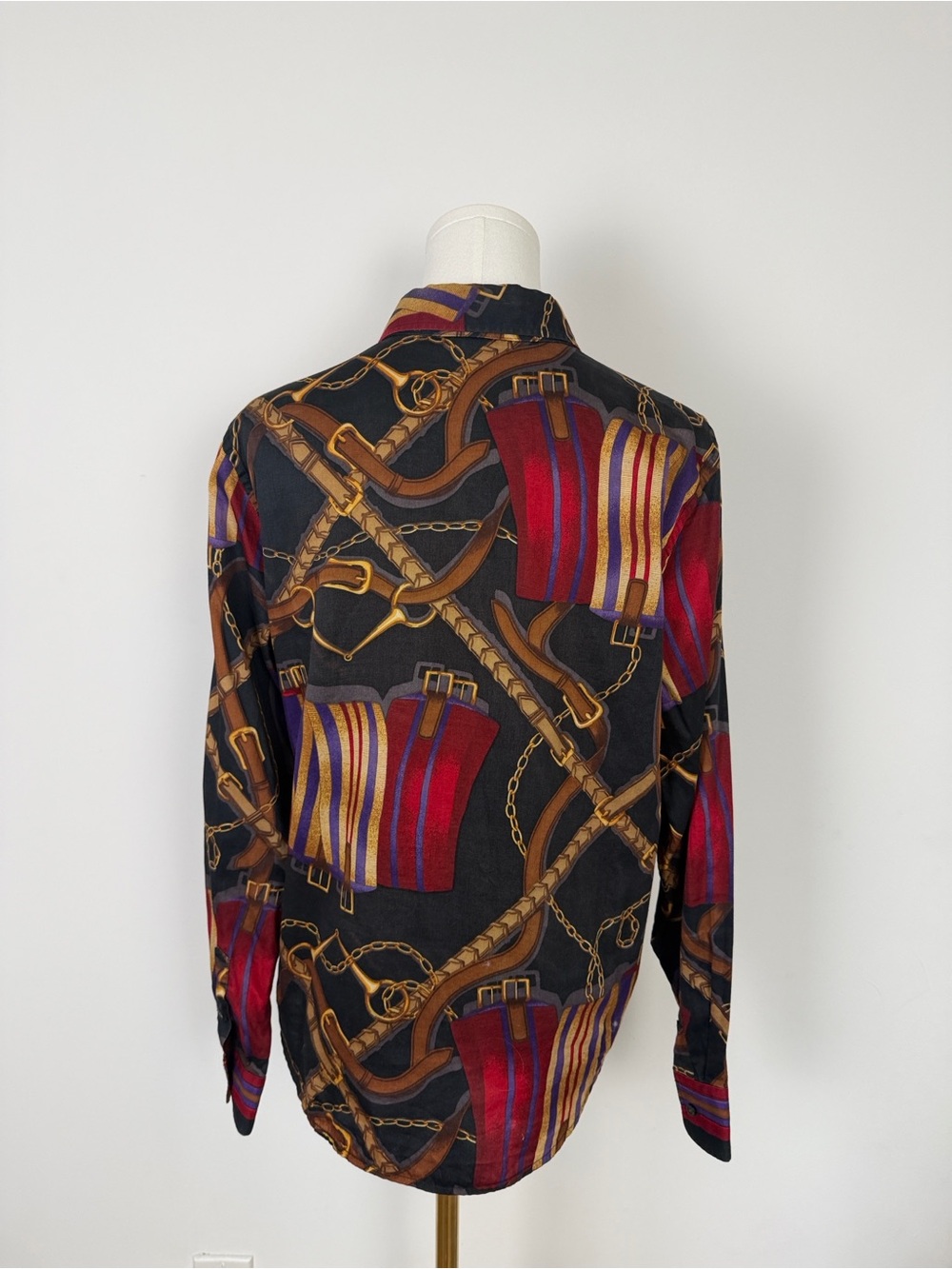 Vintage Ralph Lauren Equestrian Button Down Shirt PL - Picture 2 of 5